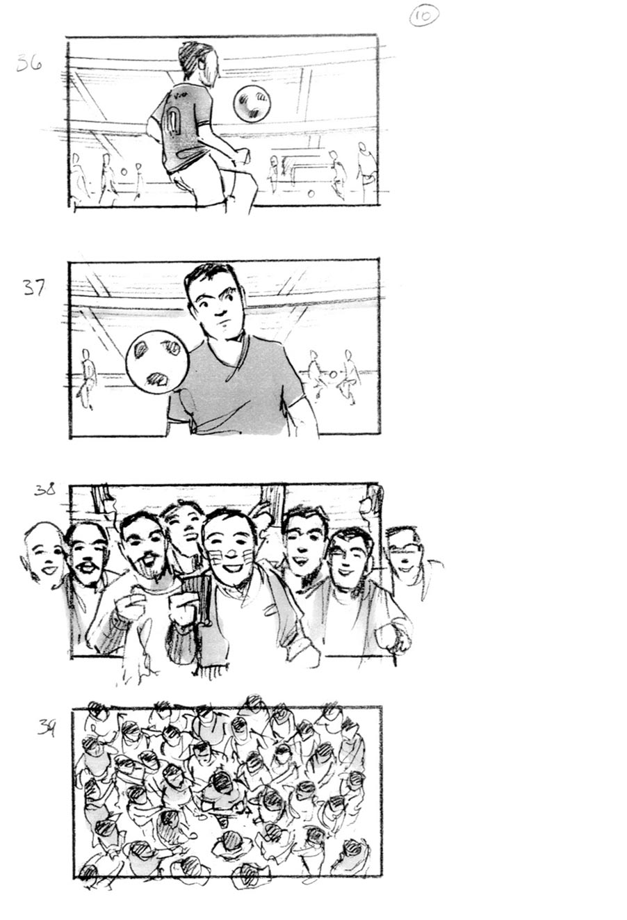 douglas ingram, storyboard art, vodafone commercial