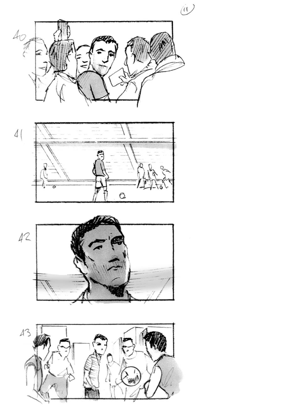 douglas ingram, storyboard art, vodafone commercial