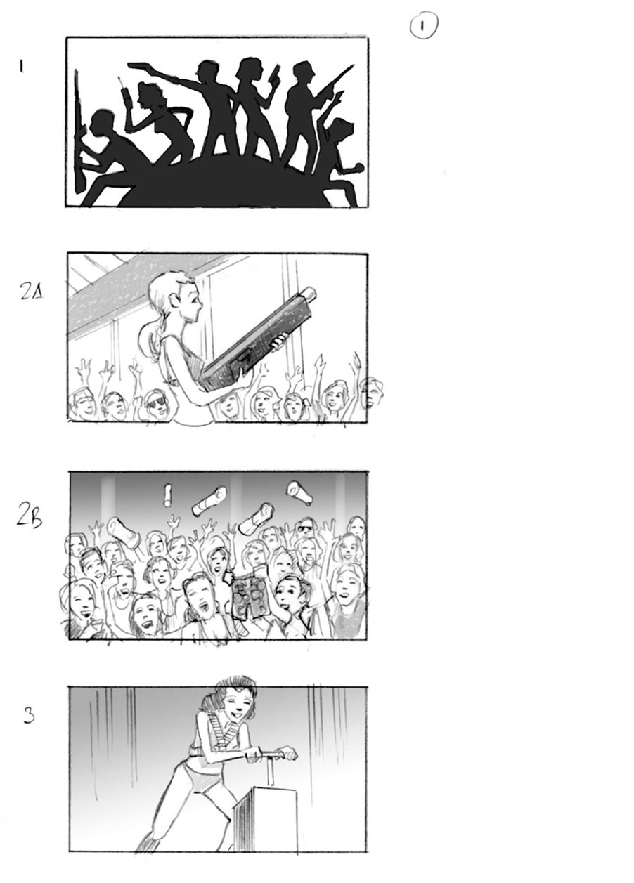 douglas ingram, storyboard art, bjorn commercial