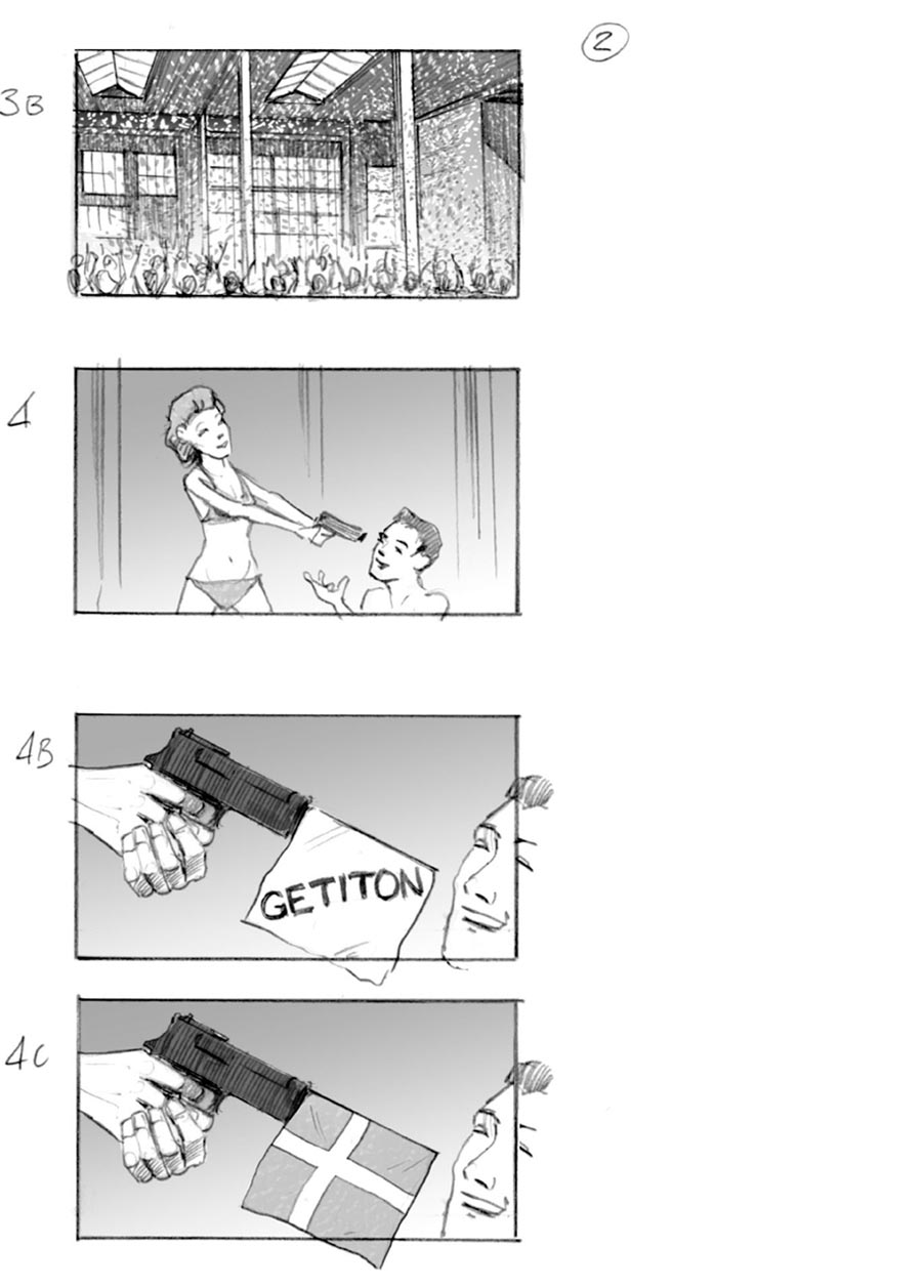 douglas ingram, storyboard art, bjorn commercial