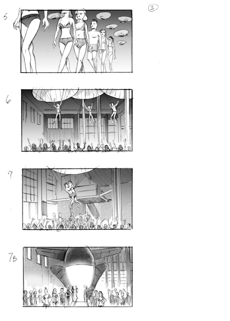 douglas ingram, storyboard art, bjorn commercial