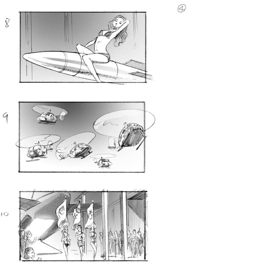 douglas ingram, storyboard art, bjorn commercial