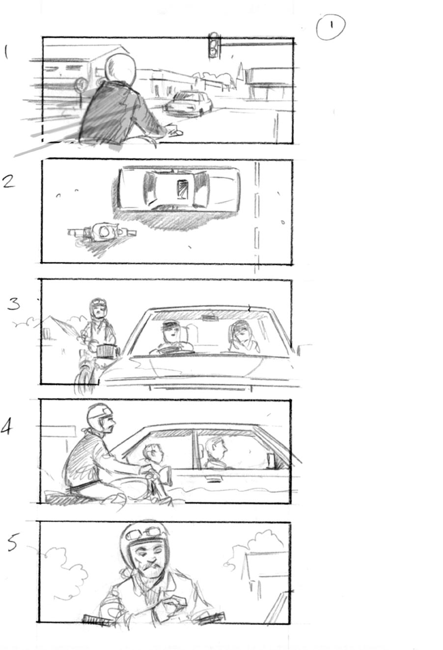 douglas ingram, storyboard art, halls commercial
