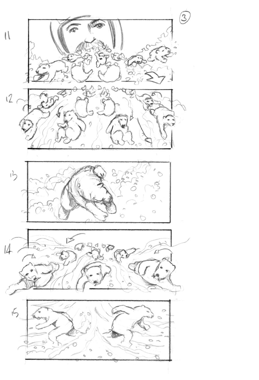 douglas ingram, storyboard art, halls commercial