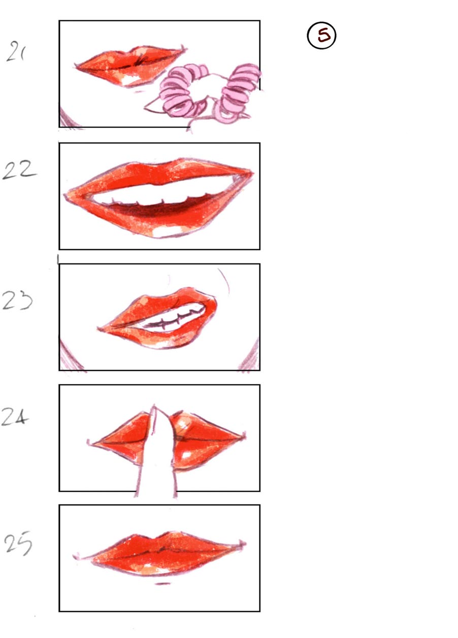 douglas ingram, storyboard art, lancome commercial