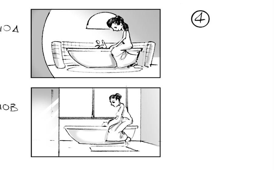 douglas ingram, storyboard art, cif household commercial