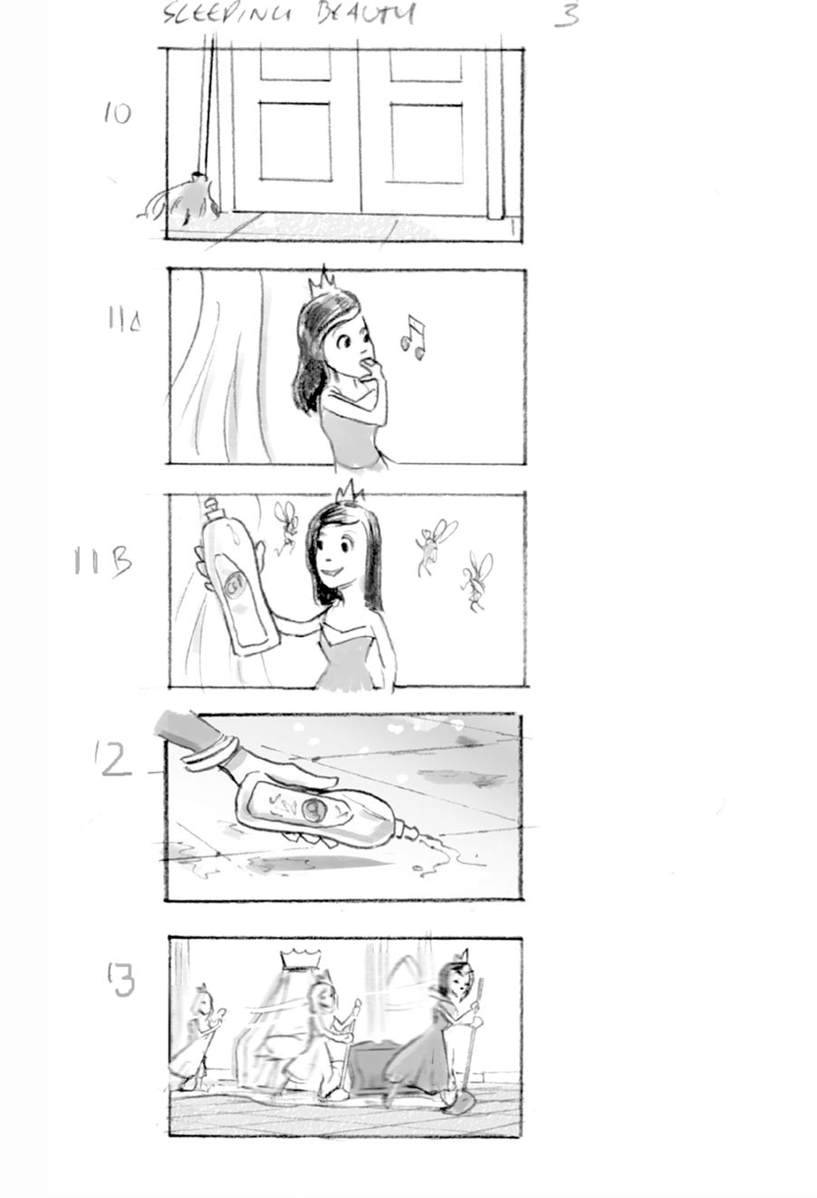douglas ingram, storyboard art, cif household commercial