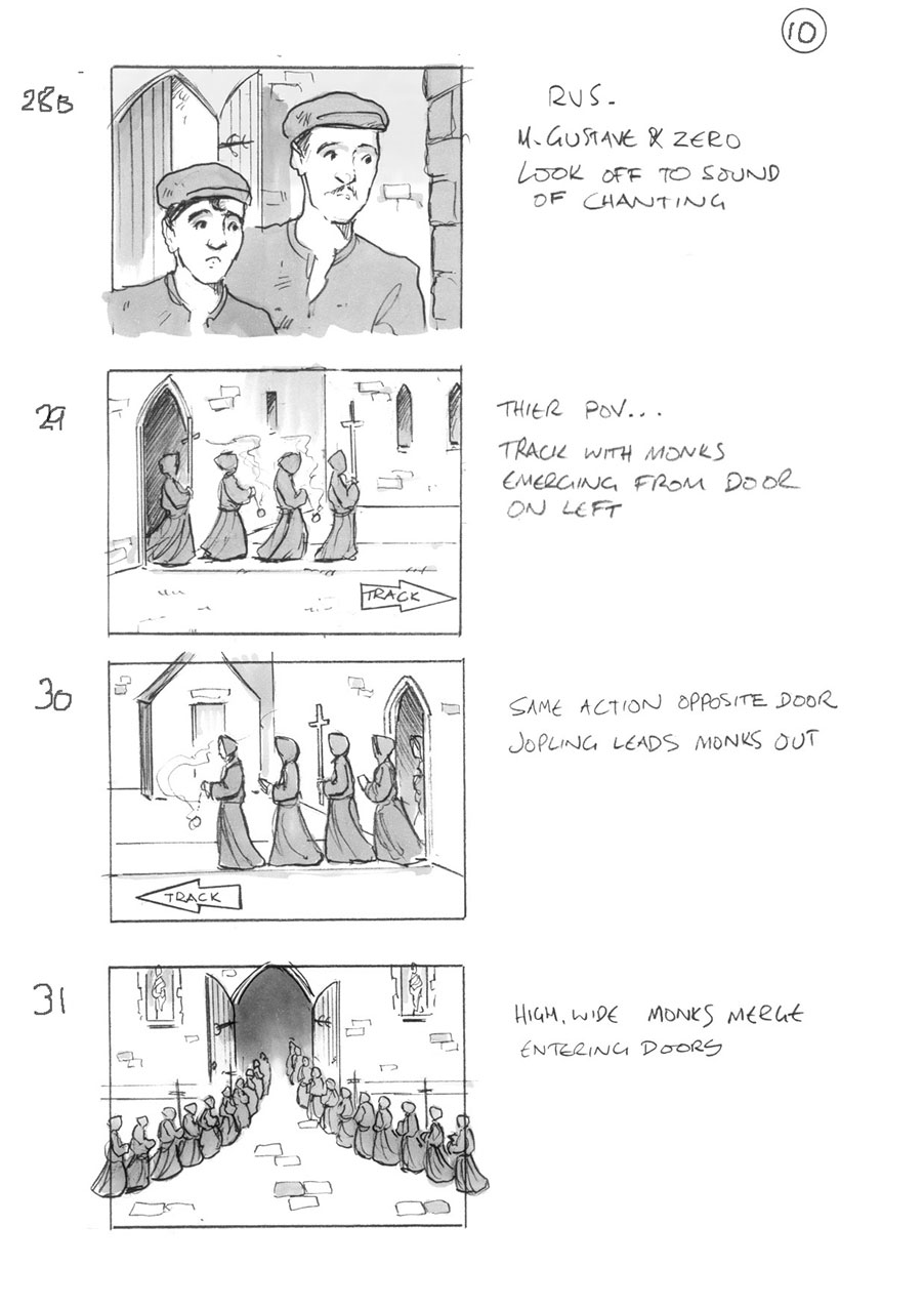 douglas ingram, storyboard art, grand budapest hotel