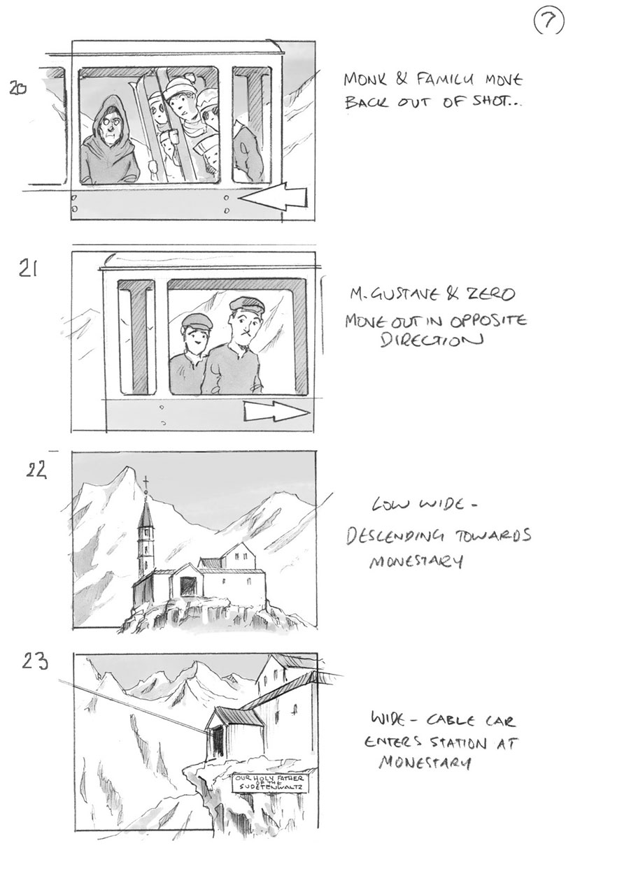 douglas ingram, storyboard art, grand budapest hotel