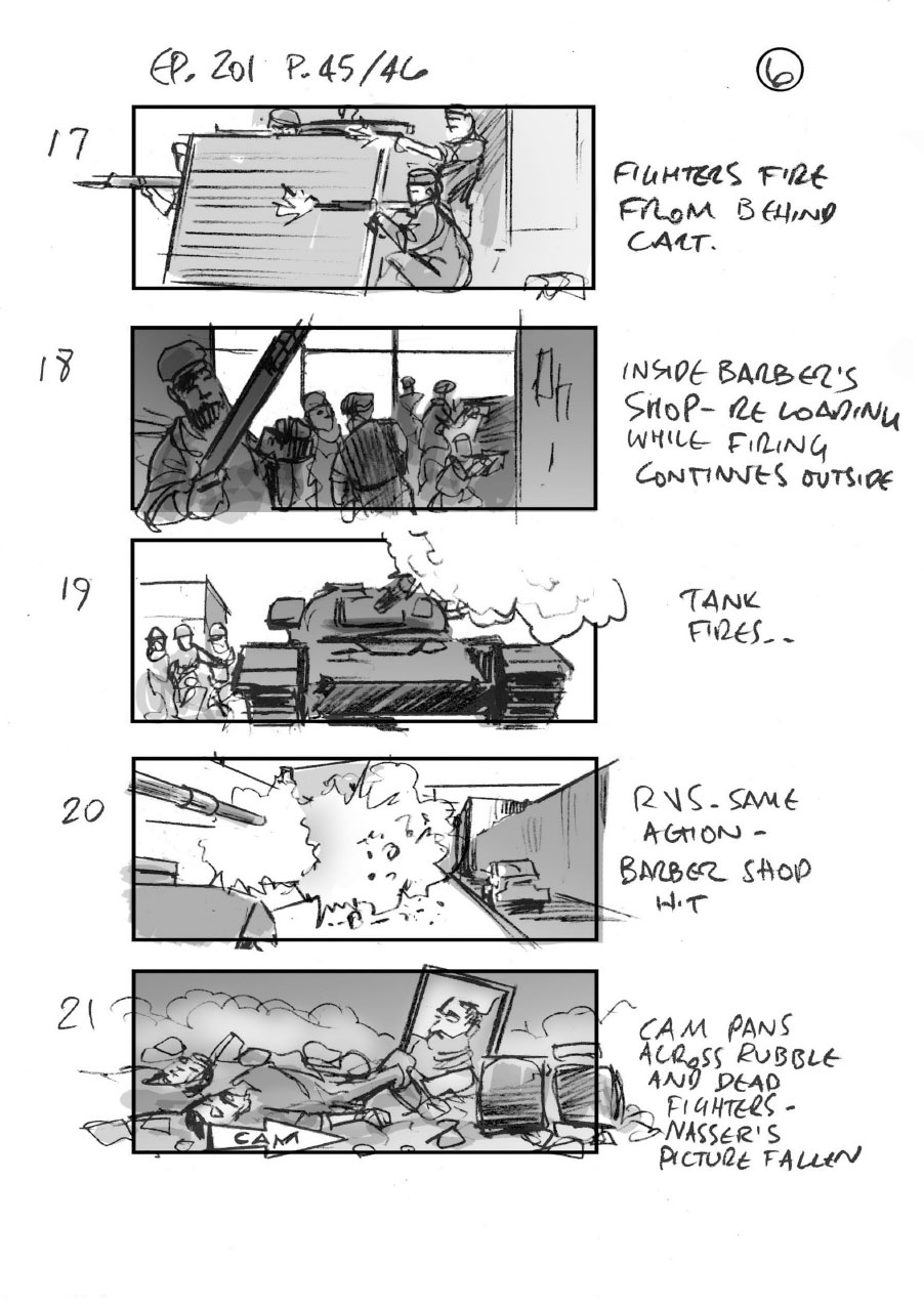 douglas ingram, storyboard art, the crown